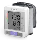 Wrist Blood Pressure Monitor HYLOGY with Fully Automatic Pressure Measurement, Monitoring irregular Heartbeat, Small and Portable Monitor with Adjustable Wrist cuff,2*90 Memory Capacity