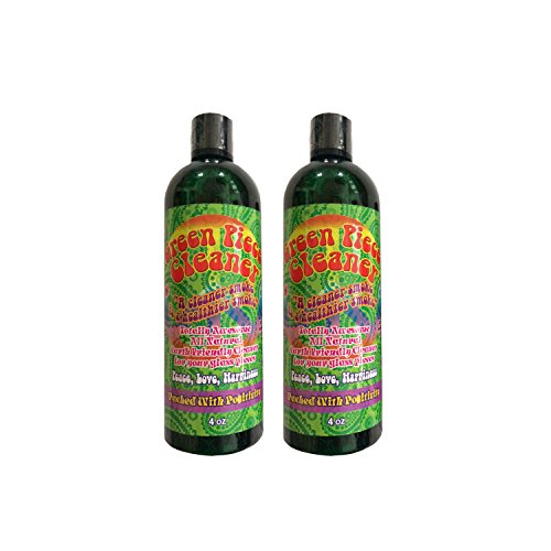 2 Count - Green Piece Cleaner 4 oz - The All Natural Glass Cleaner for Metal and Ceramic Water Pipe/Hookah/Bubbler - Earth Friendly Resin and Tar Remover