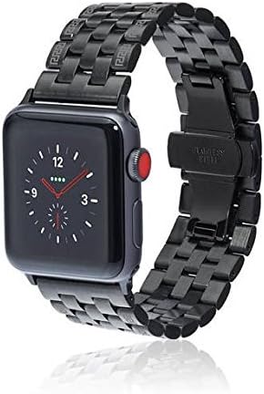 Apple Watch Band - LINK - 38mm 42mm Stainless Steel Metal Replacement Wristband for Apple Watch Nike+, Series 3, Series 2, Series 1 More Colors Available