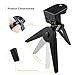 Mini Phone Tripod Table Stand, vamvo Phone Tripod with Pads and Soft Pistol Grip for DSLR 1/4