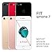 ULAK iPhone 7 Case, Hybrid Soft Rubber & Silicone + Hard PC Dual Layer Protective Cover for Apple iPhone 7 4.7 Inch, Rose Gold