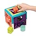 Battat – Sort & Stack Combo – 17-Piece Sensory Sorting Set – Activity Cube With Bead Maze – Educational & Dexterity Toys – 2 Years + – Shape Sorter Cube + Stacking Rings