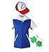 JIAXINJMF Kids Adult Cosplay Costume Jacket Gloves Hat Set Trainer Halloween Hoodie(Jacket+Gloves+Hat) Blue