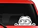 Minion Despicable Me Peeking decal sticker for car truck suv van xbox ps4 | White | 7 X 3.5 In