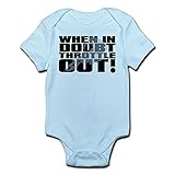 CafePress When in Doubt Throttle Out Dirt Bike Baby Bodysuit