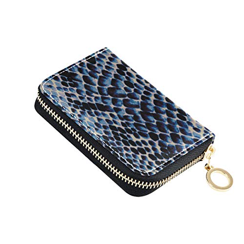 Cartera para Mujer, Azul, Blanco, Negro, con Textura de Piel de Serpiente, para Tarjeta de crédito, con Cremallera, Piel… Cartera para Mujer, Azul, Blanco, Negro, con Textura de Piel de Serpiente, para Tarjeta de crédito, con Cremallera, Piel…