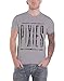 Pixies T Shirt Dirty Band Logo Distressed Surfer Rosa Official Mens Grey Size XL