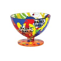 Lolita Hand Painted Glass Sundae Bowl, Paint Ball