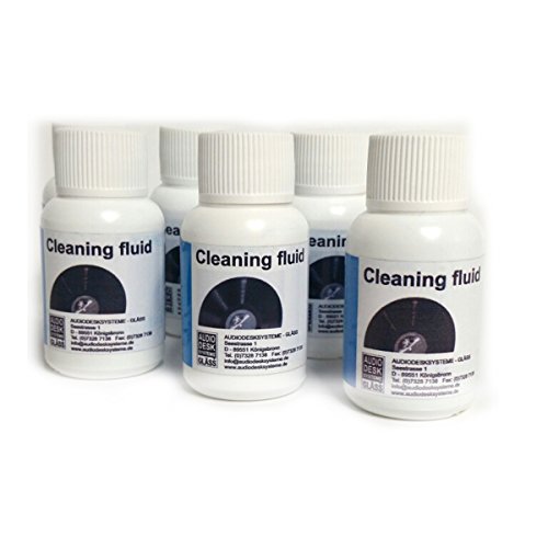 Pack of 6 Solution Bottles for Audio Desk Systeme Ultrasonic Vinyl, Record, Album, LP Cleaning Machine
