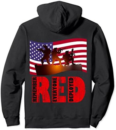 Unisex Remember Everyone Deployed RED America's Remembrance Day Medium Black