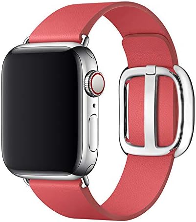 SIRUIBO Leather Band for Apple Watch 38mm 40mm 42mm 44mm Women, Modern Buckle Replacement iWatch Strap Wristband for Apple Watch Series 4 3 2 1
