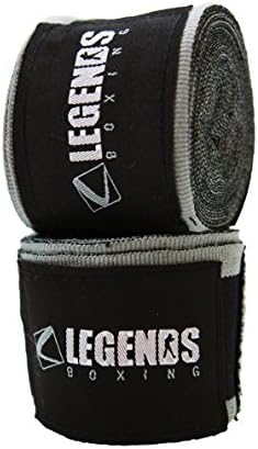 Legends Boxing Tuff Hand Wraps - Grey/Black