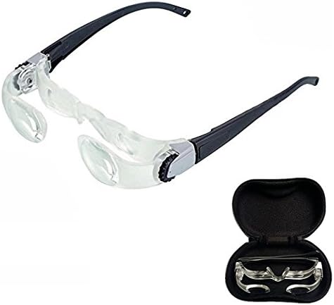 Magnifying Glasses 2.1X 0 to -300 Degree Focusable Goggles Magnifier Telescopic Distance Viewing