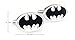 Round Superhero Batman Men's Rhodium Plated Wedding Business Cufflinks One Pair