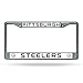 Rico Industries NFL Pittsburgh Steelers Standard Chrome License Plate Frame , 6 x 12.25