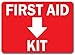 First Aid Kit with Down Arrow Sign - 10