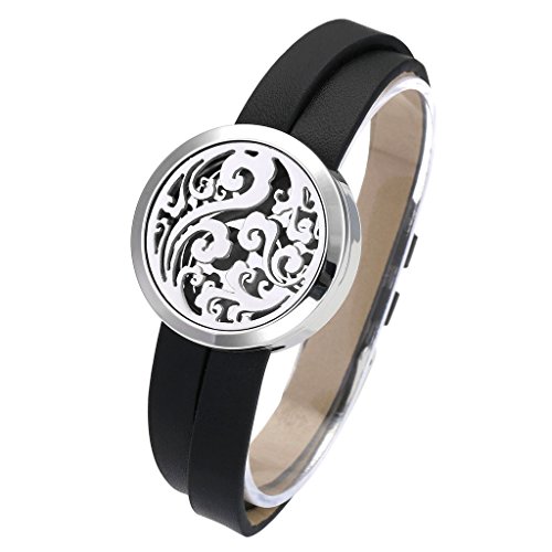 Jovivi 30mm stainless steel clouds locket aromatherapy …