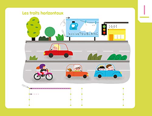 Les livres-ardoises - Mes premiers graphismes: Avec 1 feutre effaçable 2 couleurs - Image 4