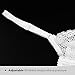 Wingslove Women's Sexy 1/2 Cup Lace Bra Balconette Mesh Underwired Demi Shelf Bra Unlined See Through Bralette (White, 36DD)
