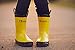 OAKI Toddler Rain Boots - Perfect Kids Rain Boots for Any Weather - Durable Rubber Baby Rain Boots Keep Little Feet Dry, Lightweight Waterproof with Easy-on Handle, Yellow & Black, 7T Toddler