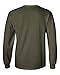 Gildan Men's Ultra Cotton Long Sleeve Crewneck T-Shirt, Military Green, XX-Large