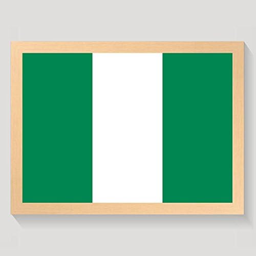 ChunLei Flag Of Nigeria Wall Art Work Decorative Painting Modern Home Framed Artwork Hanging Print Posters