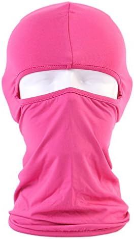 BCOCOB Ski Mask Balaclava - Windproof Mask Adjustable Face Headwear Warmer For Skiing,Bike,Cycling,Hiking,Protection Motorcycle Outdoor Sports (Pink)