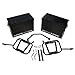 KAWASAKI KLR650 2008-2018 Tusk HD Aluminum Adventure Panniers & Mounting Racks- Large BLACK