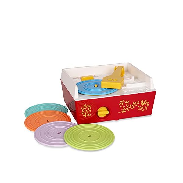 Fisher-Price-Classics-1697-Music-Box-Record-Player-Baby-Musical-Toy-Baby-Interactive-Toy-with-10-Songs-Classic-Toy-with-Retro-Style-Packaging-Pretend-Play-Toys-for-Boys-and-Girls-Aged-18-Months Basic Fun Fisher-Price Classics 1697 Music Box Record Player, Baby Musical Toy, Baby Interactive Toy, Classic Toy with…