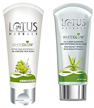 lotus white glow face wash