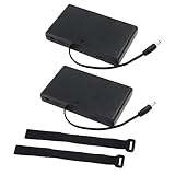 abcGoodefg 2 Pack 8 Solts 12V AA Battery Holder Case Plastic Battery Storage Box with DC Plug