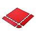 Speedway Garage Tile F789453R Garage Floor Female Ramp Edges with Loops, Red