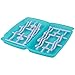 Lily's Home Folding Travel-Size Baby Bottle Drying Rack, Use for Short or Tall Bottles and Accessories, Bottom Tray Converts to Portable Carrying Case, Color May Vary (12-Bottle Capacity)