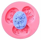 Mickey Mouse 3 Cavity Mini Silicone Mold Fondant, Gum Paste, Chocolate, Crafts