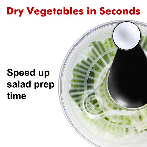 Salad Spinner Large 5L Capacity, Easy to Clean Lettuce Spinner with