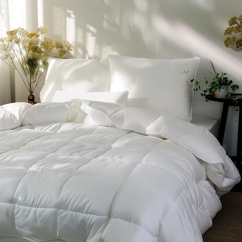 Royal Luxe Down Alternative Comforter King Size, CiCLO® Technology Fluffy Duvet…