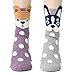 Socksense Hello Puppy Dogs Women's Socks 5pairs(5color)=1pack Made in Korea, One Size