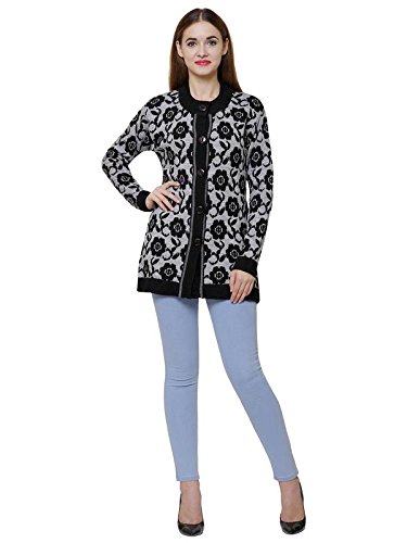 matelco floral print woollen cardigan for womens