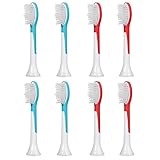 E-Cron® Replacement Toothbrush heads Compatible With Electric Toothbrush Philips Sonicare Kids Standard,8 pcs (2x4)