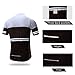 Coconut Ropamo CR Men's Cycling Jersey Set Road Bike Jersey Zipper Pocket Short Sleeves Cycling Kits Bib Shorts 3D Padded (White/Black, XL)