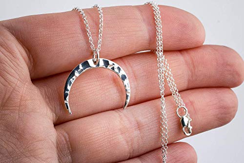 The Everyday Naja Crescent Moon Necklace in Sterling Silver