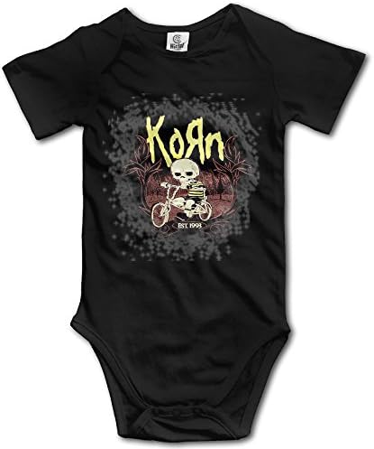 Korn And Skull Baby Girls/Boys Short Sleeve Onesies