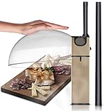 NutriChef PKSMKR25 Mac Portable Handheld Mini Food Smoker-Pro Hand Held Gun, Smoke Infuser Box Machine w/Filter, Works w/Wood Chips, Tea, Herbs, for BBQ, Meat, V, Large Silver