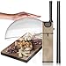 NutriChef PKSMKR25 Mac Portable Handheld Mini Food Smoker-Pro Hand Held Gun, Smoke Infuser Box Machine w/Filter, Works w/Wood Chips, Tea, Herbs, for BBQ, Meat, V, Large Silver