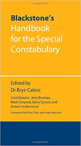 Blackstone S Handbook For The Special Constabulary Amazon Co Uk