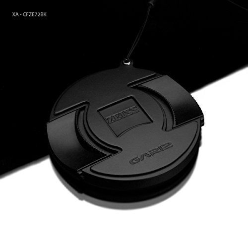 Gariz Genuine Leather XA-CFZE72BK Camera Cap Fixs For Sony Carl Zeiss 72mm Lens, Black