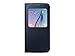 Samsung S-View Window Flip Premium Case Cover for Samsung Galaxy S6 - Blue/Black