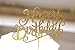 Elehere Happy Birthday Cake Topper Gold Glitter Banner - 2018/8/1 Updated Version - for 3th 4th 16th 30th 40th 50th 60th 70th 80th 90th Birthday