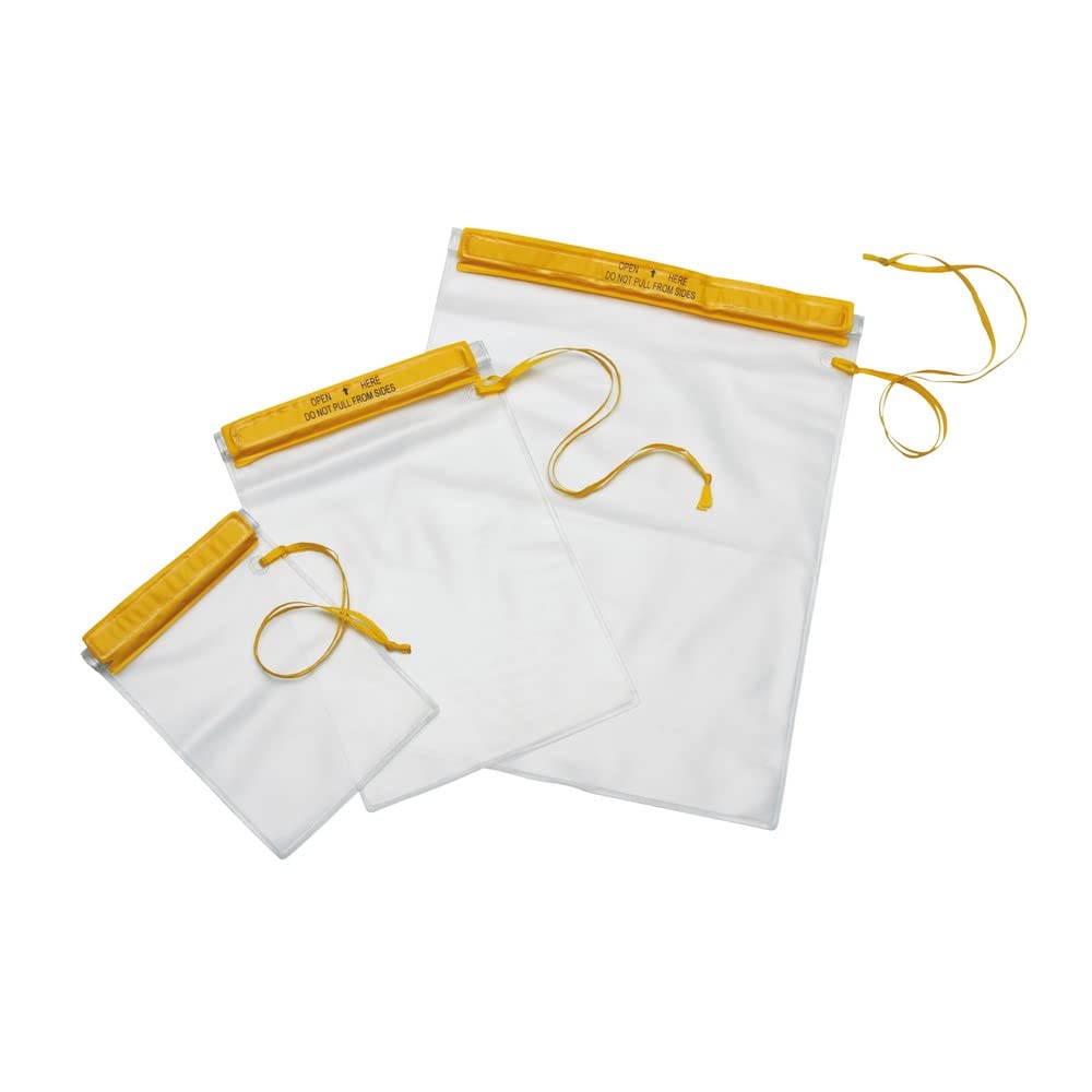 Ferrino 78331V Waterproof Plastic Bag with Drawstring, Yellow, 22 x 17 cm