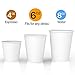 6 oz All-Purpose White Paper Cups (50 ct) - hot Beverage Cup for Coffee Tea Water and cold Drinks - ideal Home Bath Cup paper cup